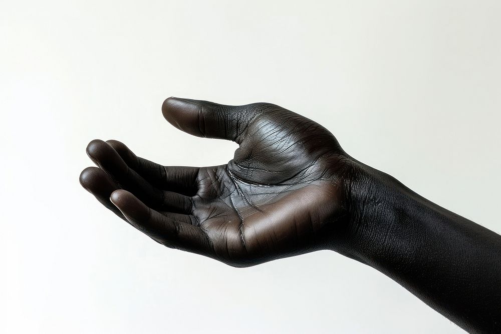 Hand holding pose finger adult glove.