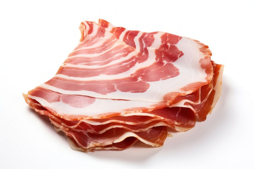 Iberico ham bacon slice pork.