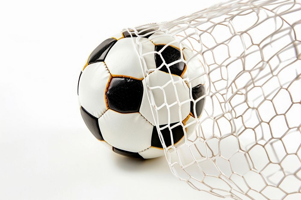 Soccer ball or Football ball in the net football sports soccer.
