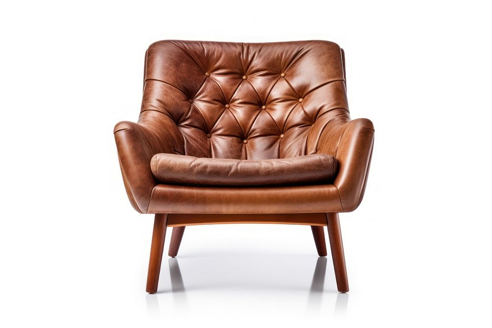 Vintage chair furniture armchair brown.