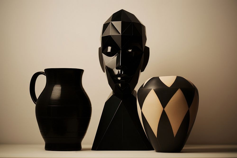 Ceramic black representation creativity.