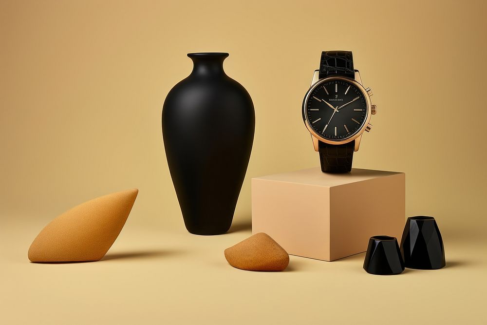 Wristwatch vase electronics simplicity.