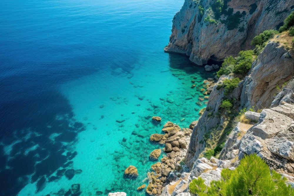 Mediterranean sea landscape outdoors nature.