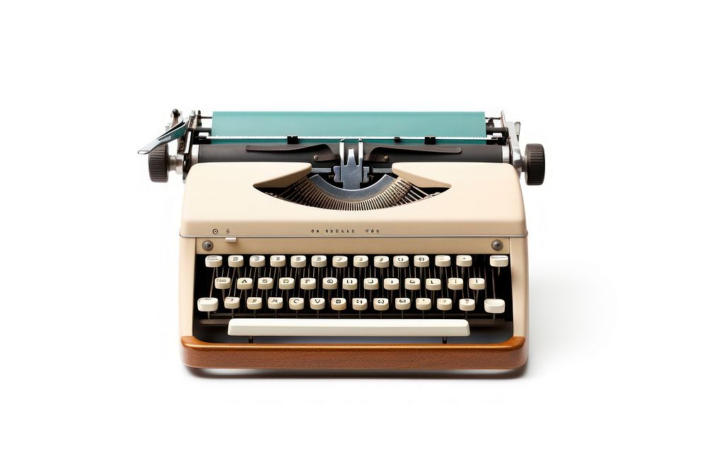 Manual Typewriter typewriter white background correspondence.