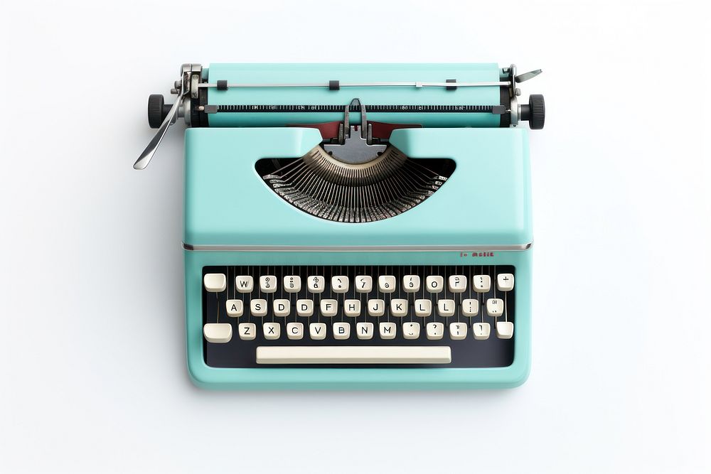 Manual Typewriter typewriter white background correspondence.