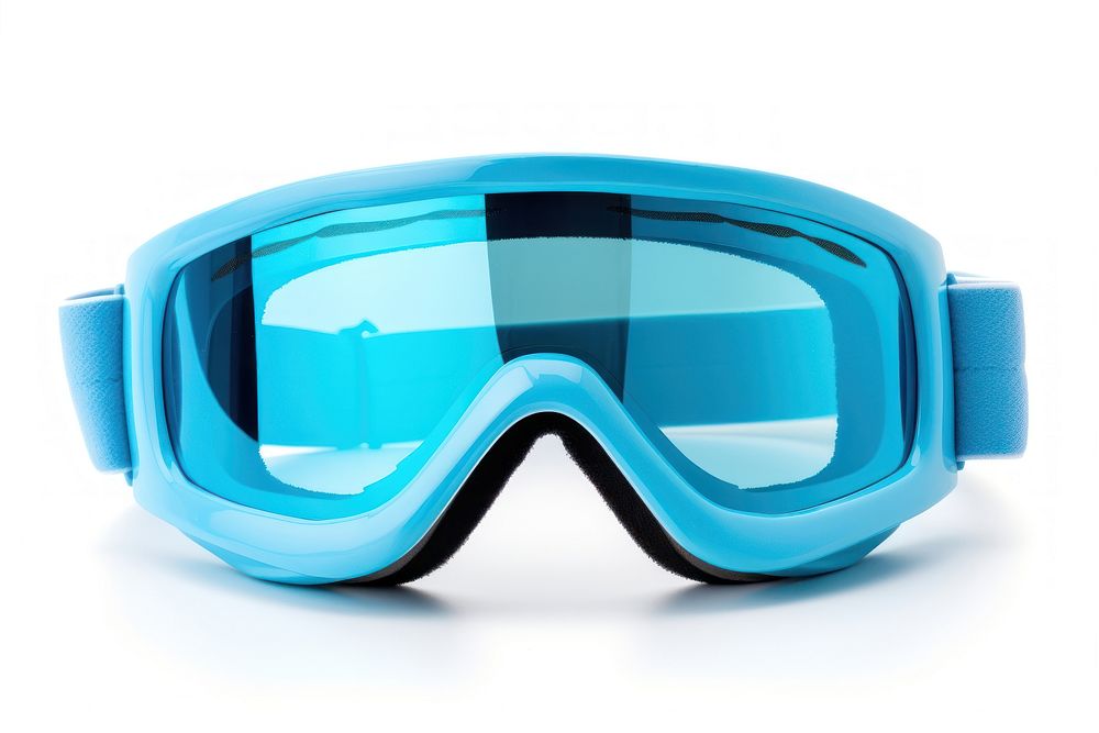 Ski Goggles goggles helmet white background.
