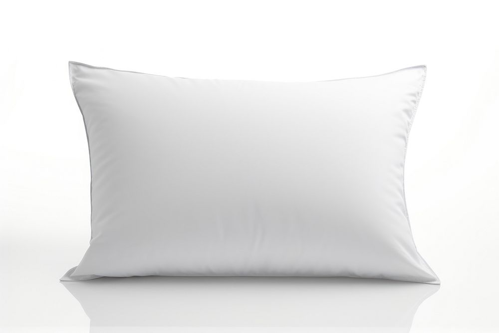 White pillow cushion white background comfortable.