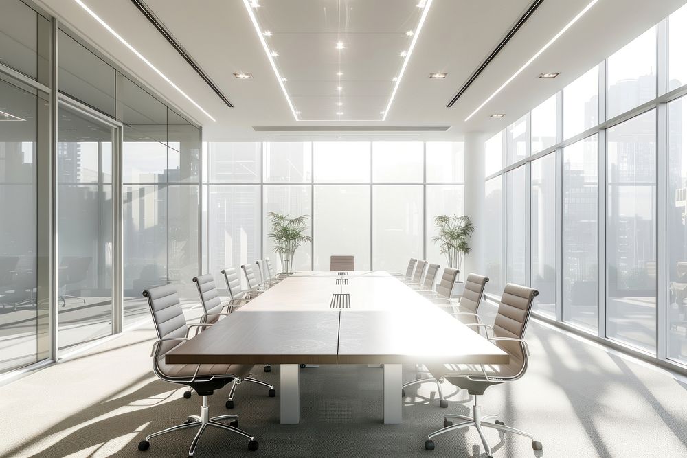 Photography of meeting room office furniture chair.