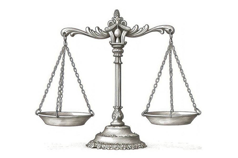 Scales of justice sketch scale white background architecture.
