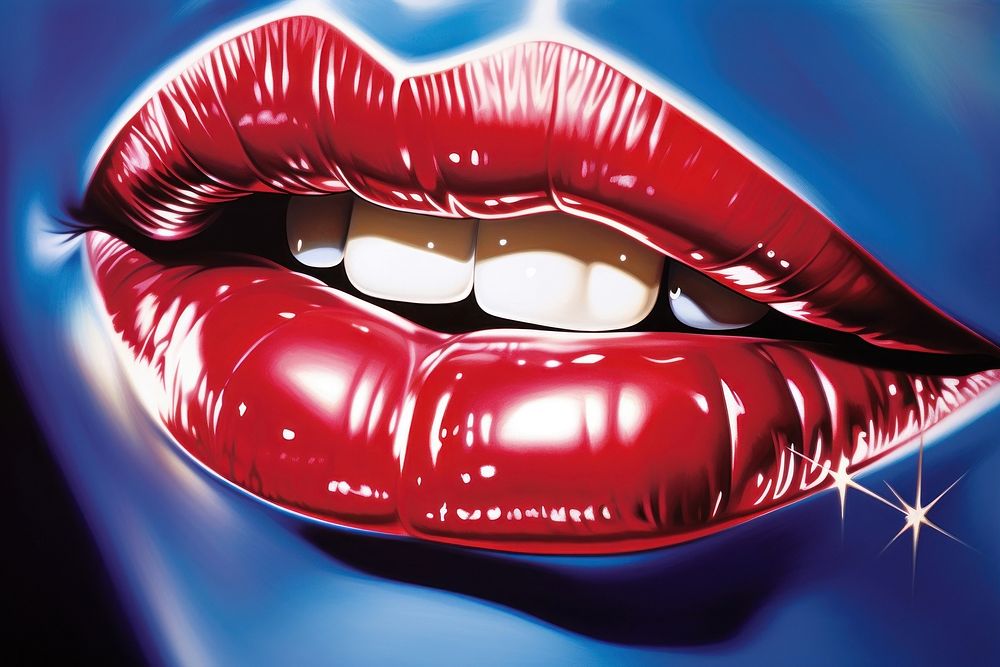 Lips lipstick fashion glamour.