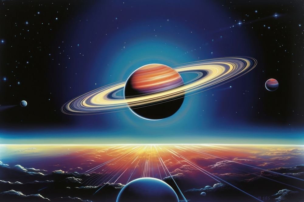 Saturn astronomy universe outdoors.