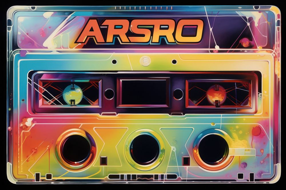 A streo cassette text technology scoreboard.