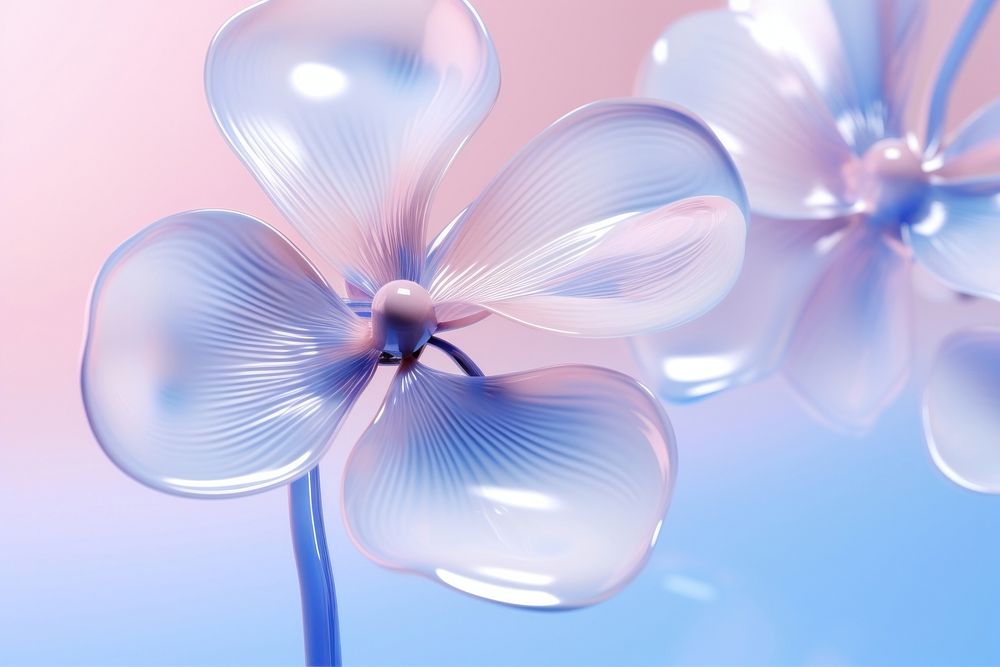 3d illustration in surreal abstract style of spring flower nature petal.