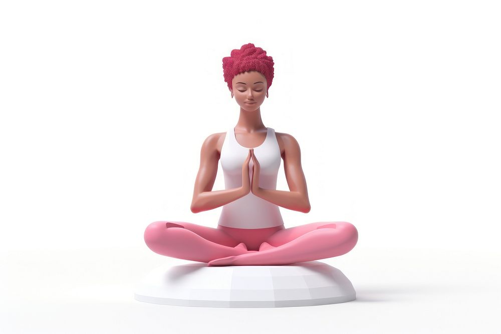 Yoga figurine sports adult.