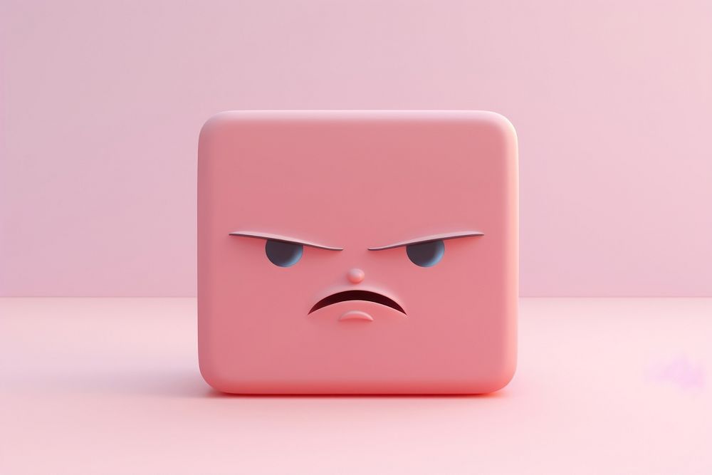 Angry emoji face representation investment technology.