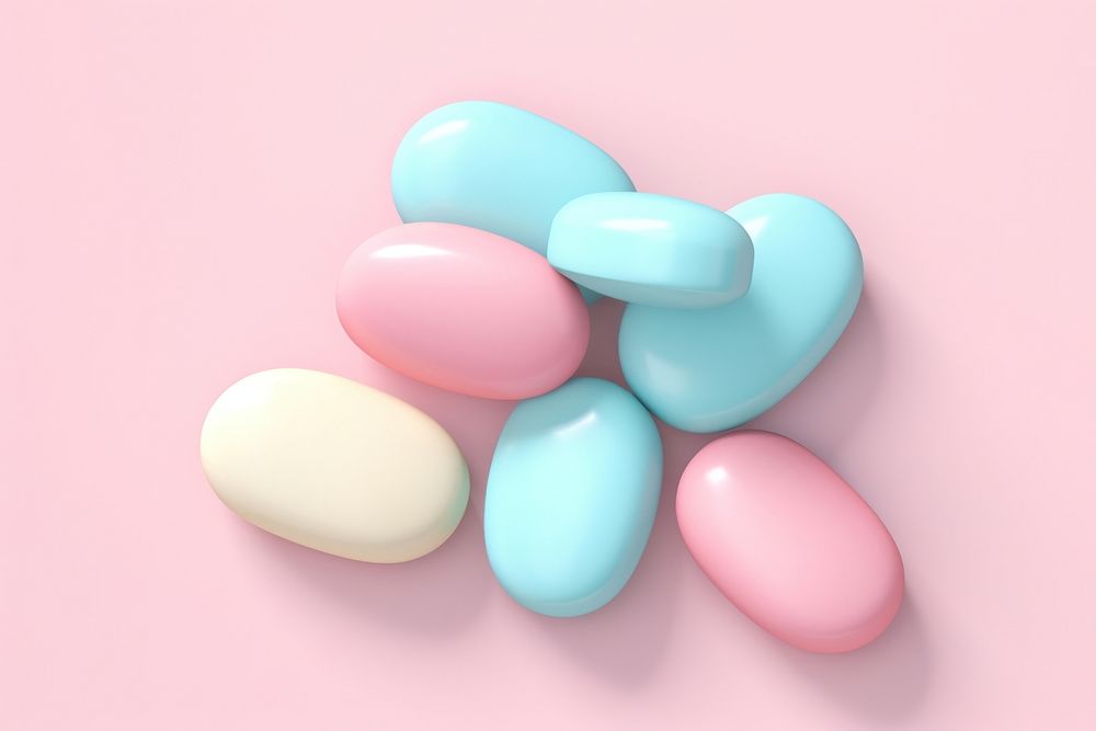 Candy candy pill confectionery.