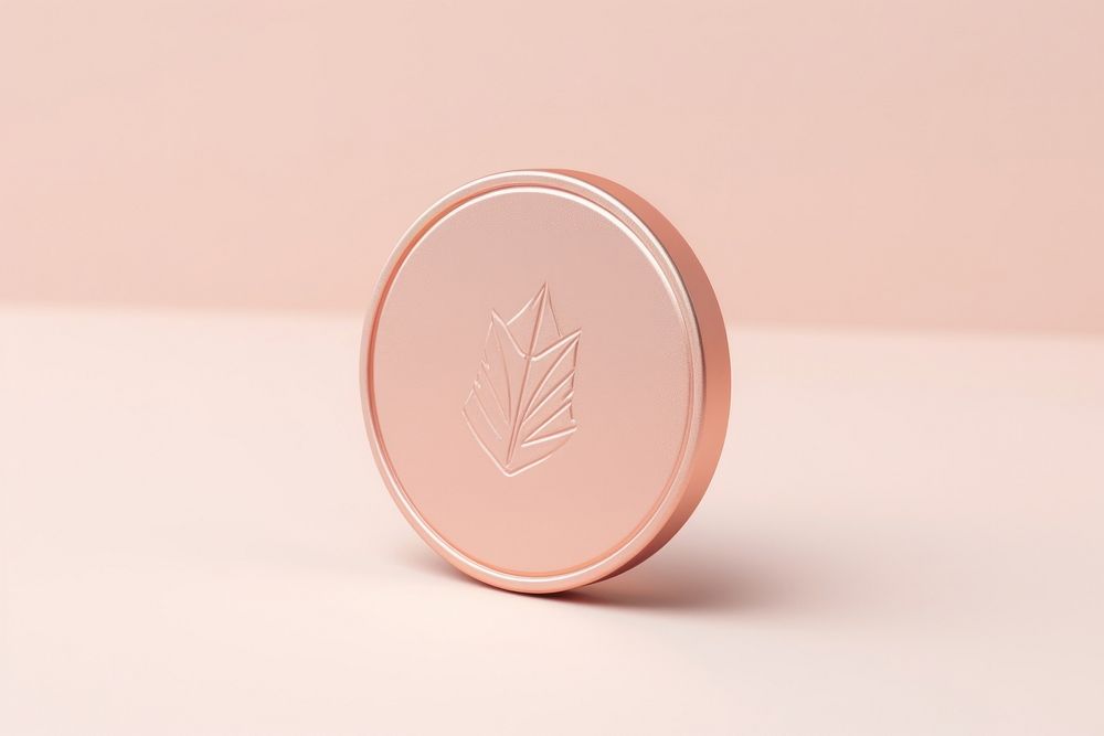 Coin rose gold coin currency savings.