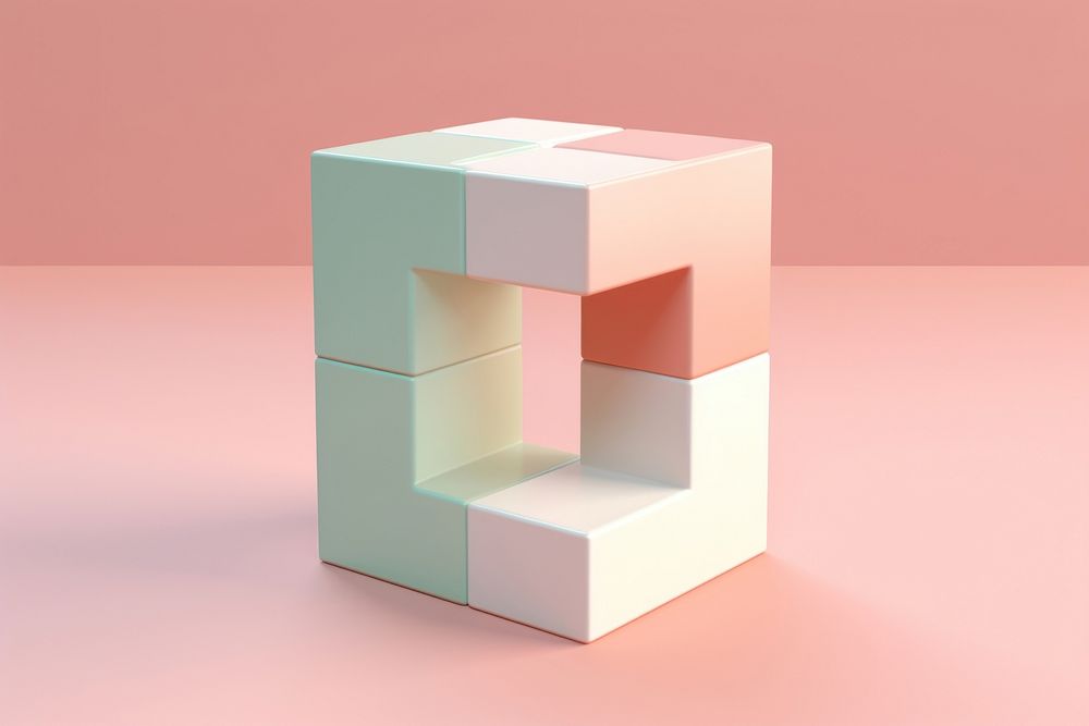 Geometric shape furniture toy rectangle.