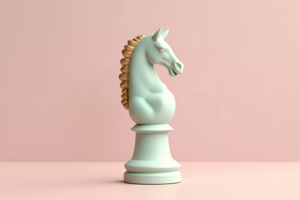 Horse chess figurine animal mammal.