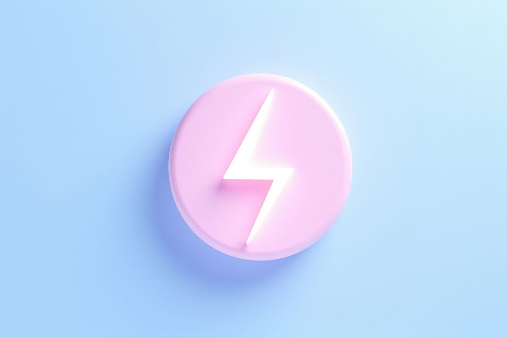 Lightning icon symbol text electricity.