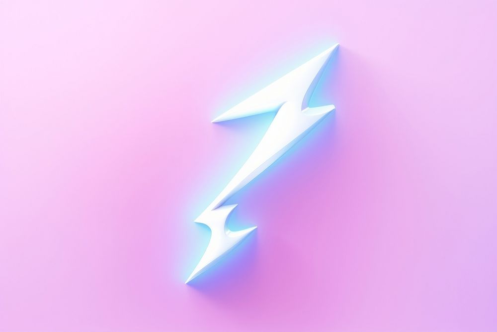 Lightning lightning purple symbol.