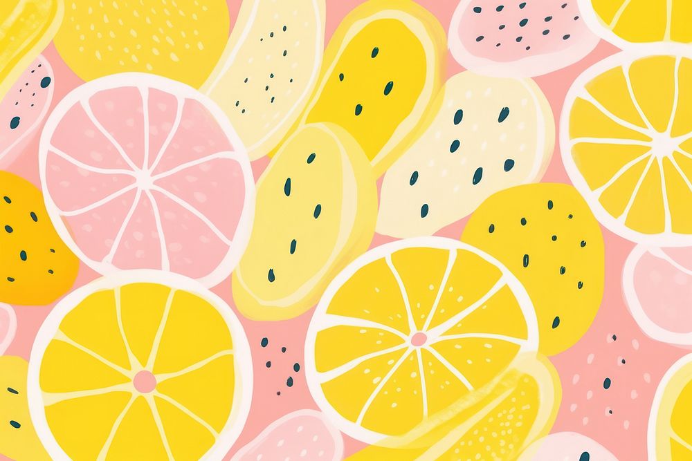 Memphis lemon illustration background backgrounds pattern shape.