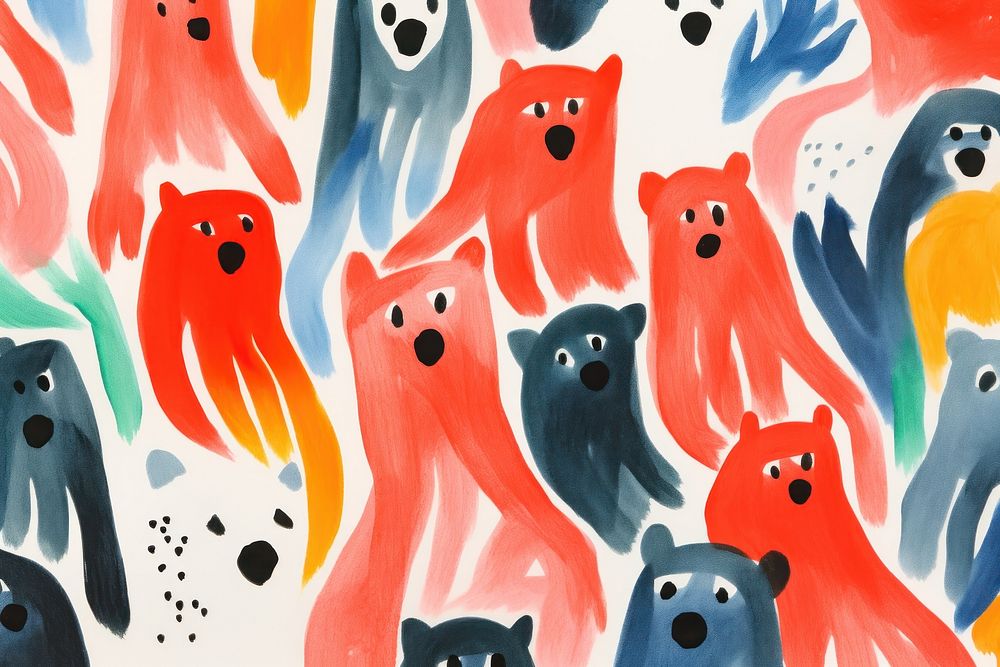 Abstract bears background backgrounds abstract painting.