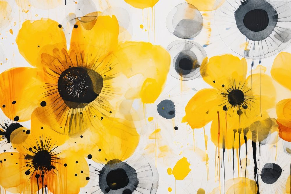 Abstract flowers shape background backgrounds sunflower abstract.
