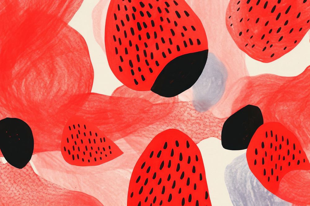 Abstract strawberrys shape background backgrounds abstract painting.