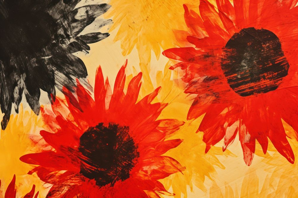 Abstract sunflowers shape background backgrounds abstract painting.