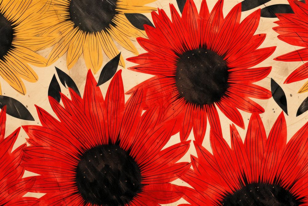 Abstract sunflowers shape background backgrounds pattern petal.