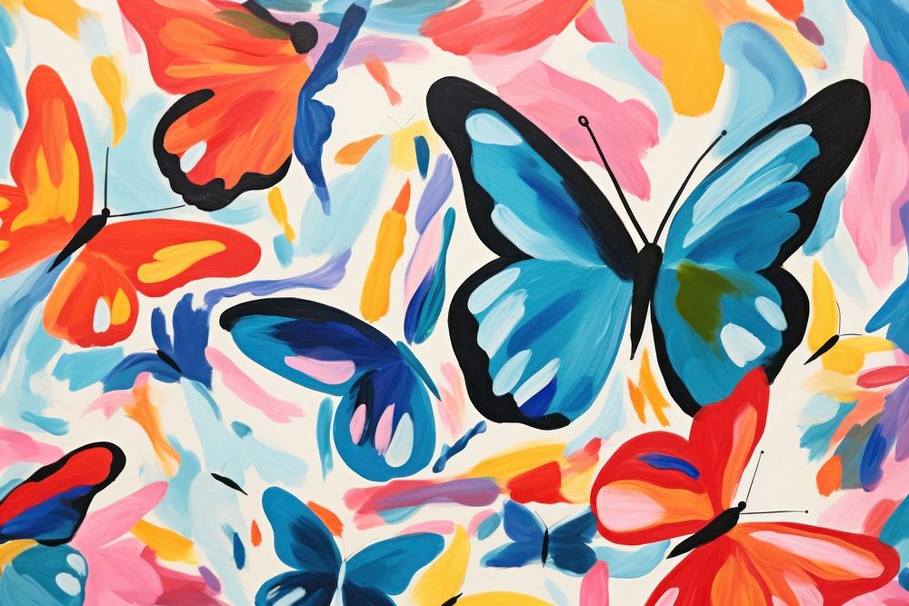 Butterflys backgrounds abstract painting.