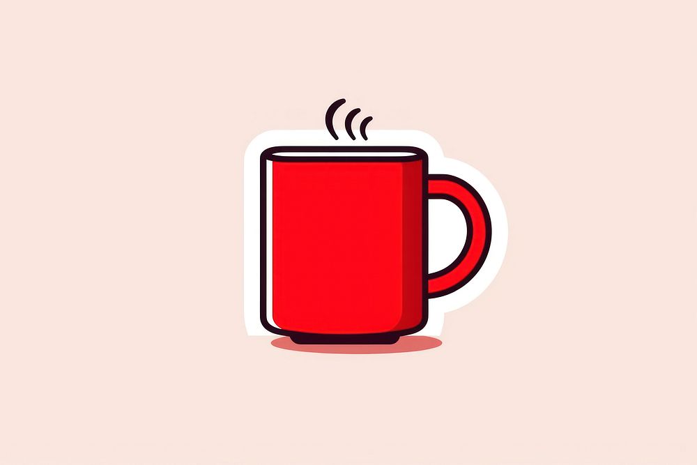 An empty coffee mug drink cup refreshment.