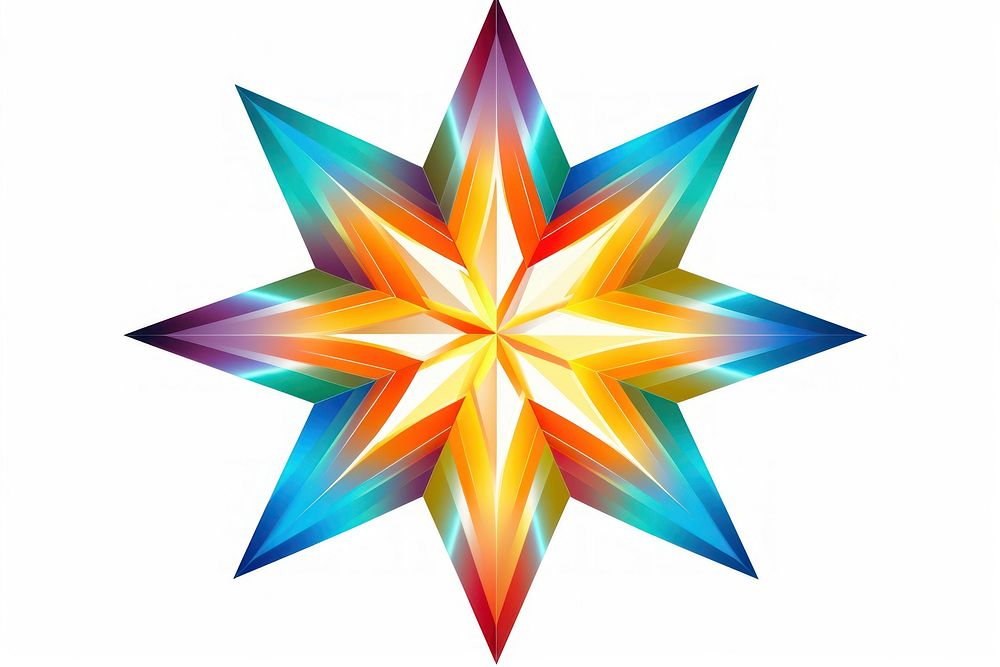 Star abstract pattern symbol.