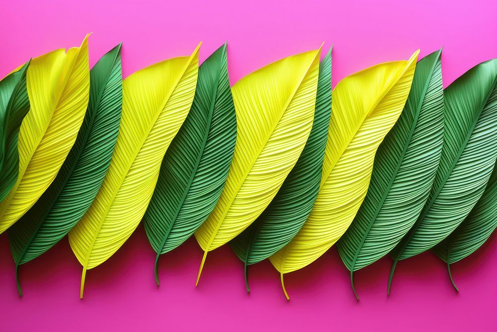 Banana leaves border plant leaf creativity.