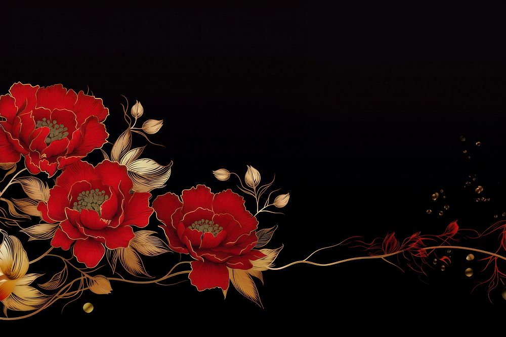 Chinese luxury style flower pattern petal.