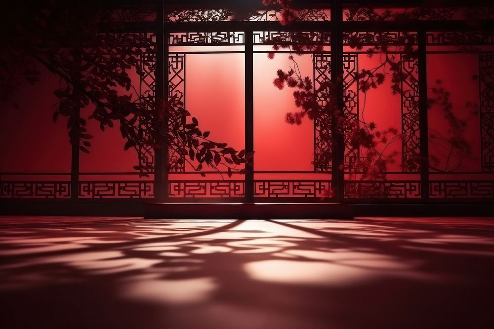 Chinese style background outdoors shadow light.