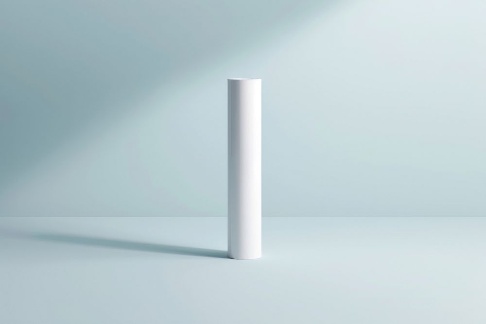 Vacutainer tube  cylinder column white.