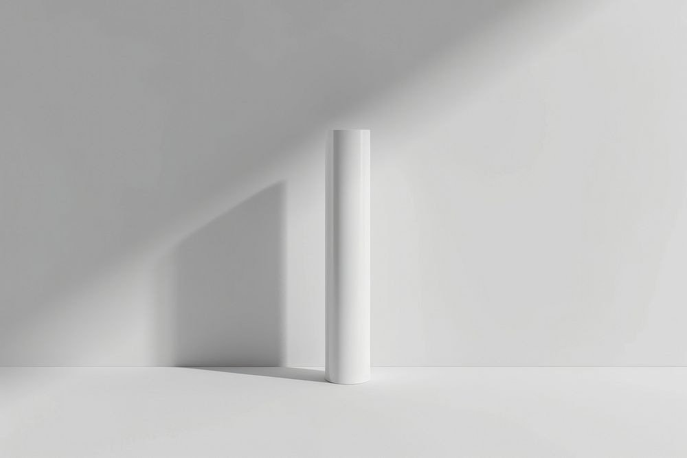 Vacutainer tube  white architecture simplicity.