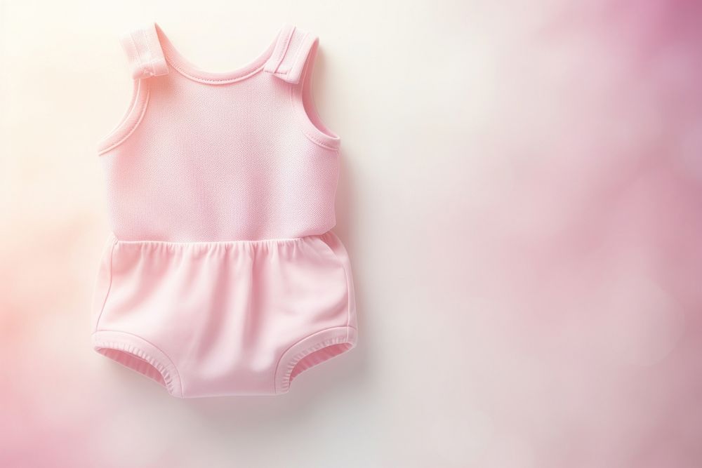 Baby romper gradient background cute pink undershirt.