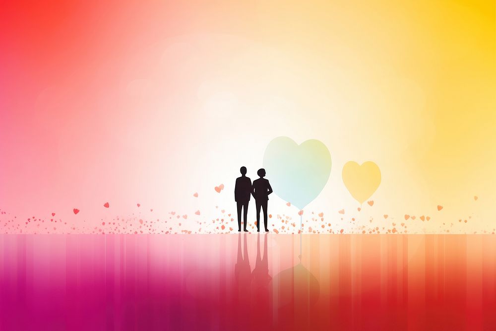 Gay couple background silhouette photo love.