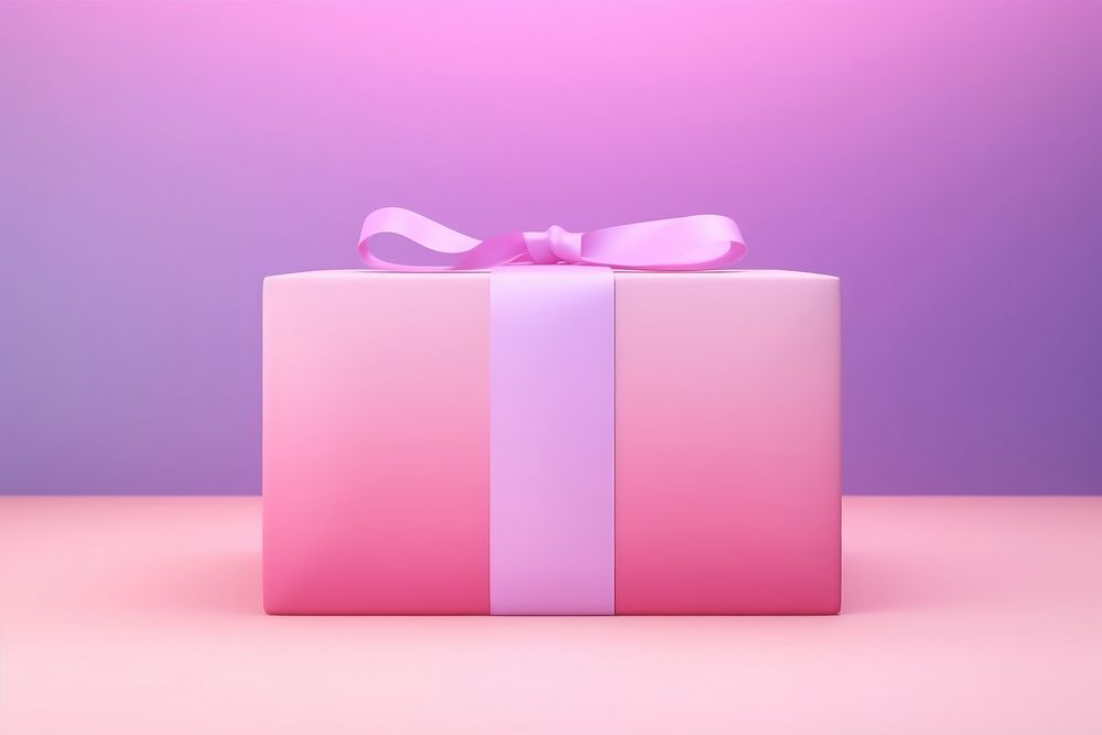 Gift gradient background pink anniversary celebration.