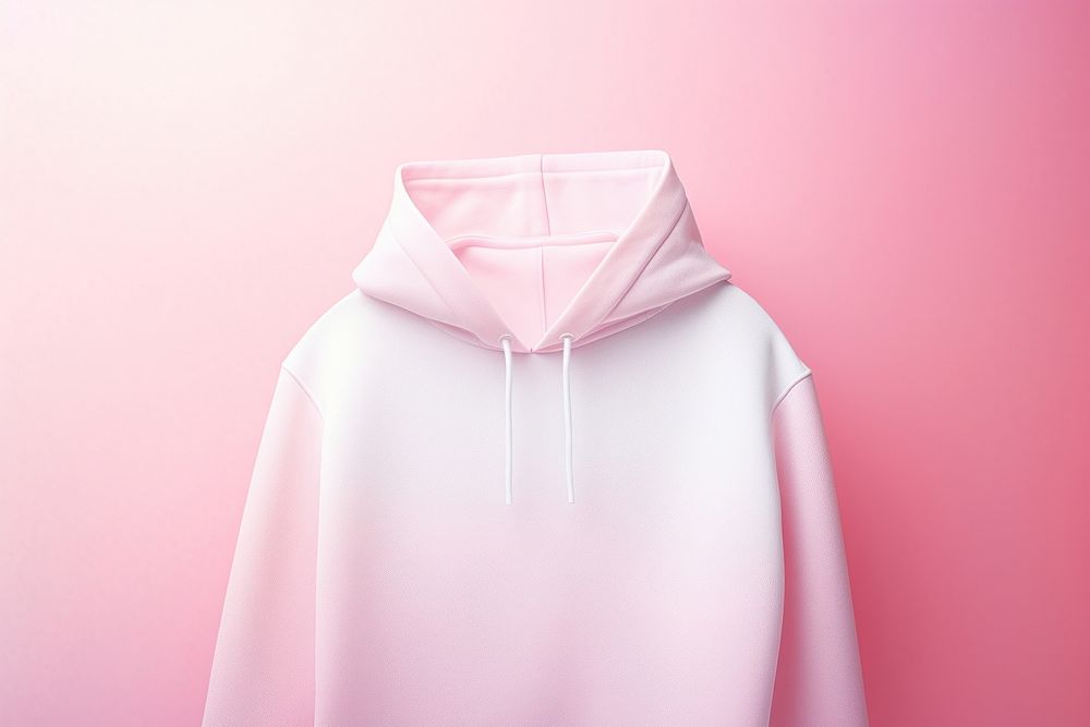 Hoodie gradient background sweatshirt fashion pink.