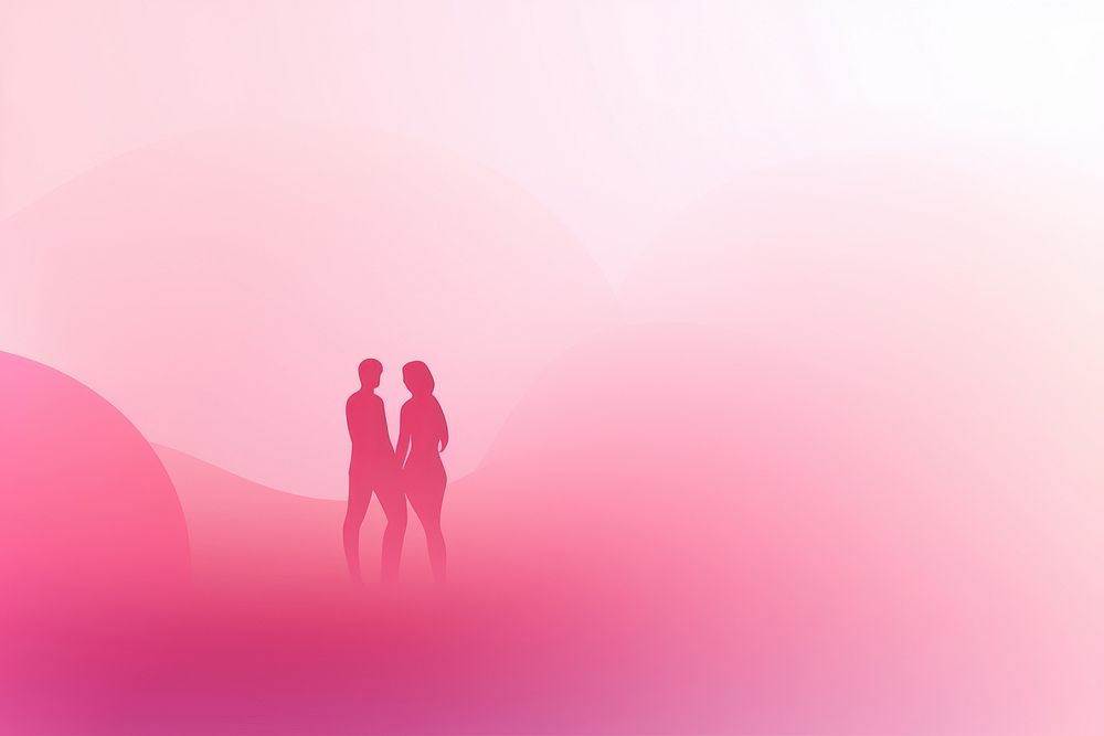 Lovely couple gradient background abstract pink red.