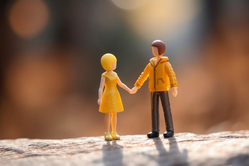 Person holding hands background love toy togetherness.