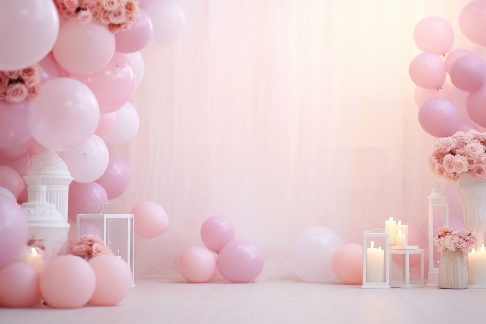 Wedding altar decoration gradient background backgrounds balloon candle.
