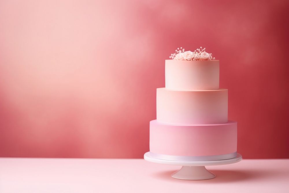 Wedding cake gradient background dessert food pink.