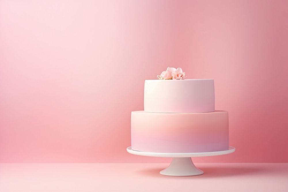 Wedding cake dessert food pink.