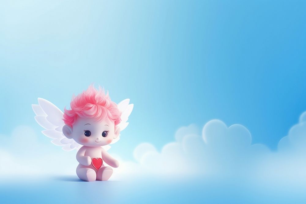Valentine cherub cartoon cute doll.