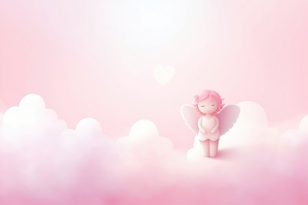 Valentine cherub cartoon pink toy.